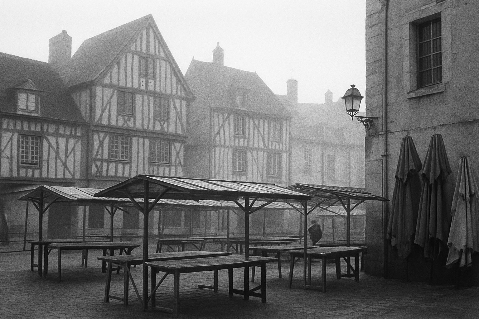La place du Marché-au-Blé un samedi matin.